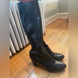 Cole Haan black leather boots